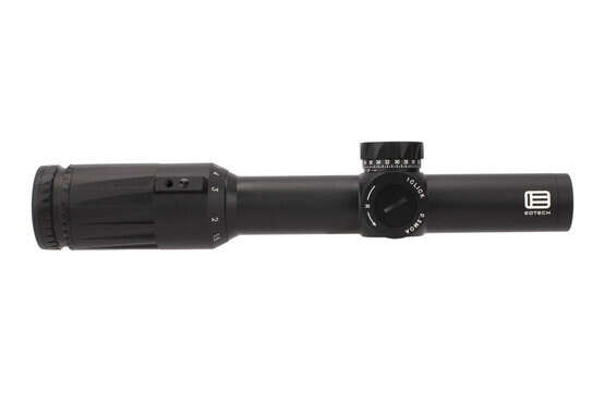 EOTech VUDU 1-6x first focal plane low magnification variable power rifle scope with SR3 MOA reticle is 10.3in long